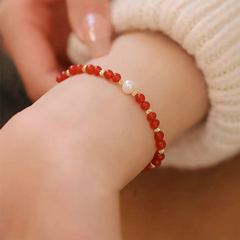 Women's Pearl Brace Lace Light Luxury High-grade Bracelet