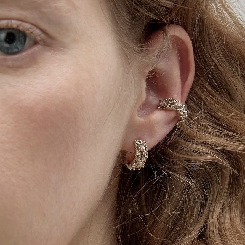 Mini Ear Clip Light Luxury Vintage Earrings