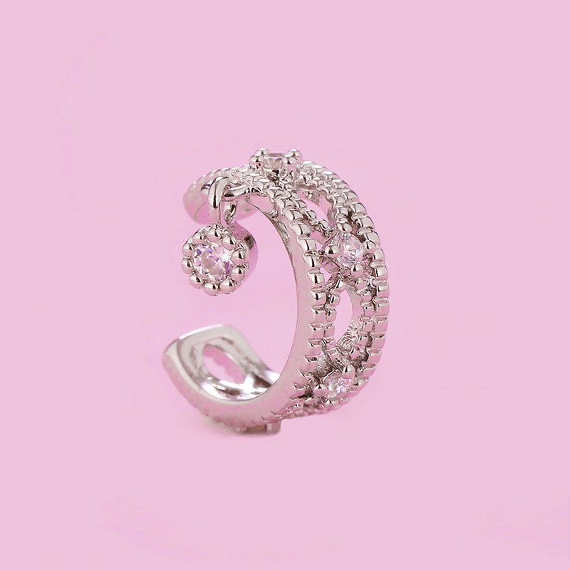 No Pierced Female Elegant Personality Diamond Simple Ear Clip