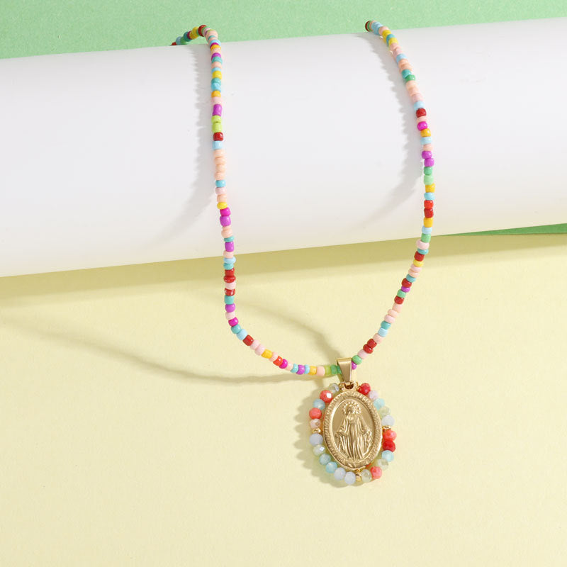 Natural Turquoise Trendy Wild Round Virgin Pendants