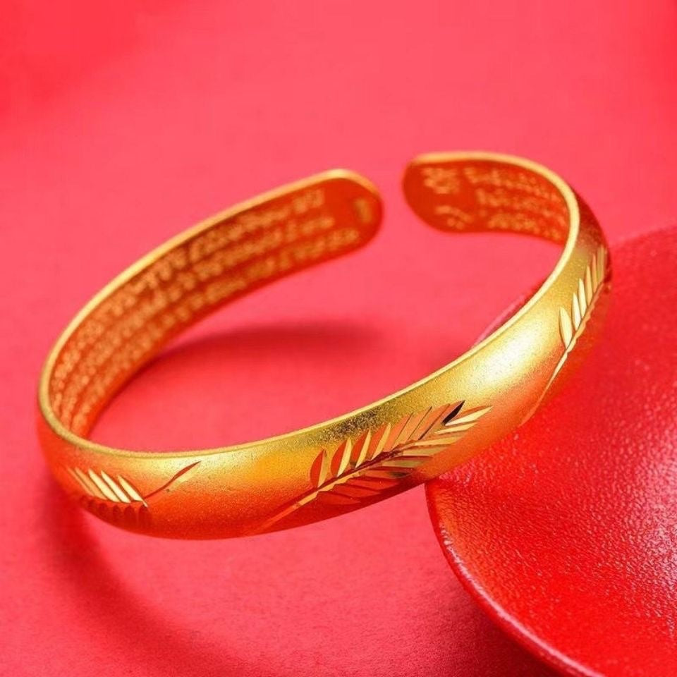 French Sand Golden Night Rich Heart Bracelet