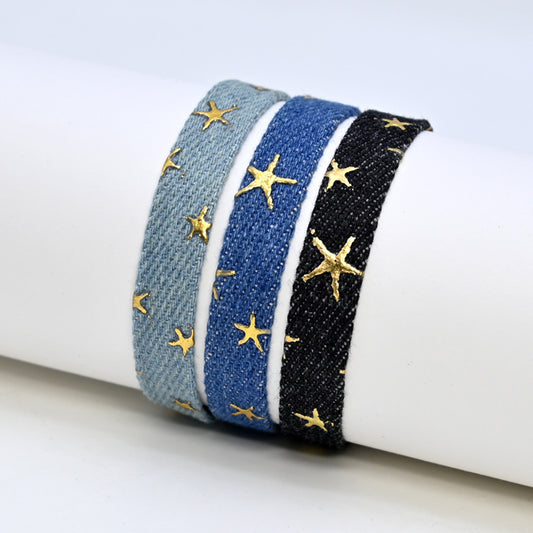 Gold Wax Rope Adjustable Ribbon Carrying Bracelet