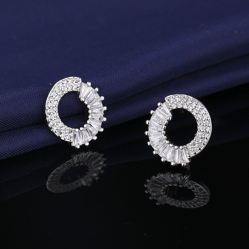 Zircon de haute qualité pour femmes, boucles d'oreilles à la mode de Style classique