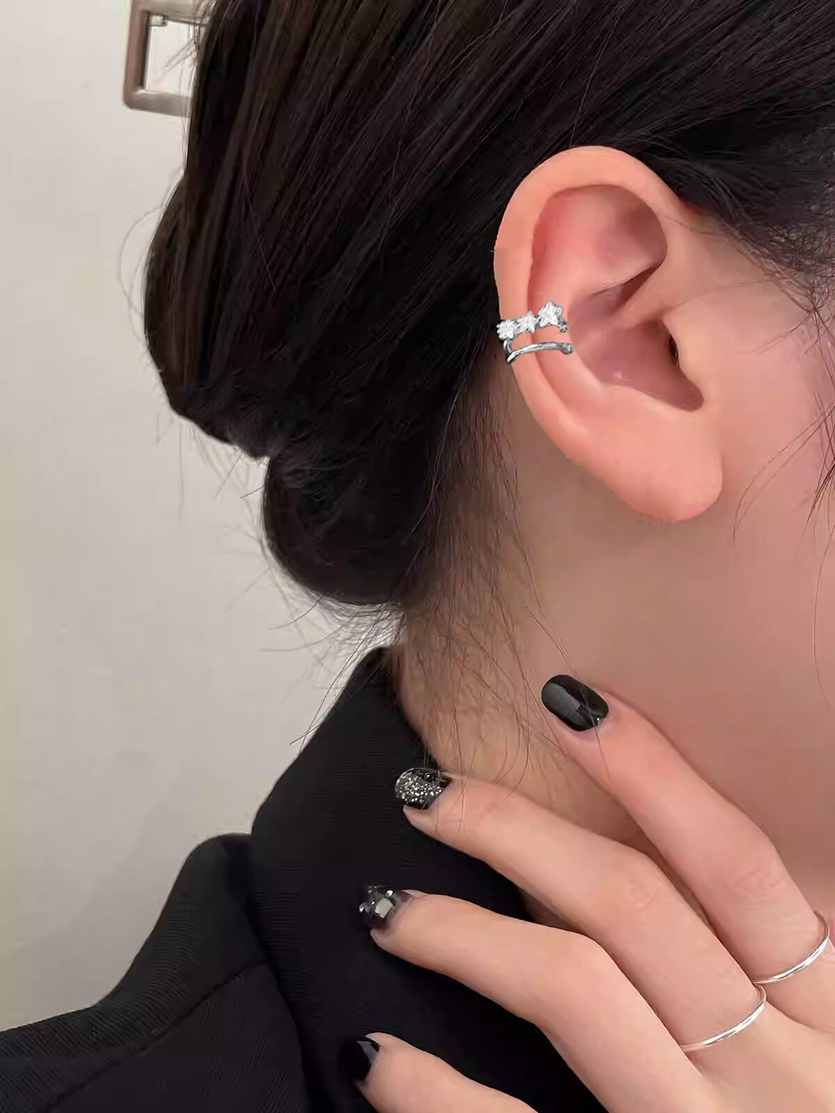 Starry Long Pearl Tassel Zircon Without Rings