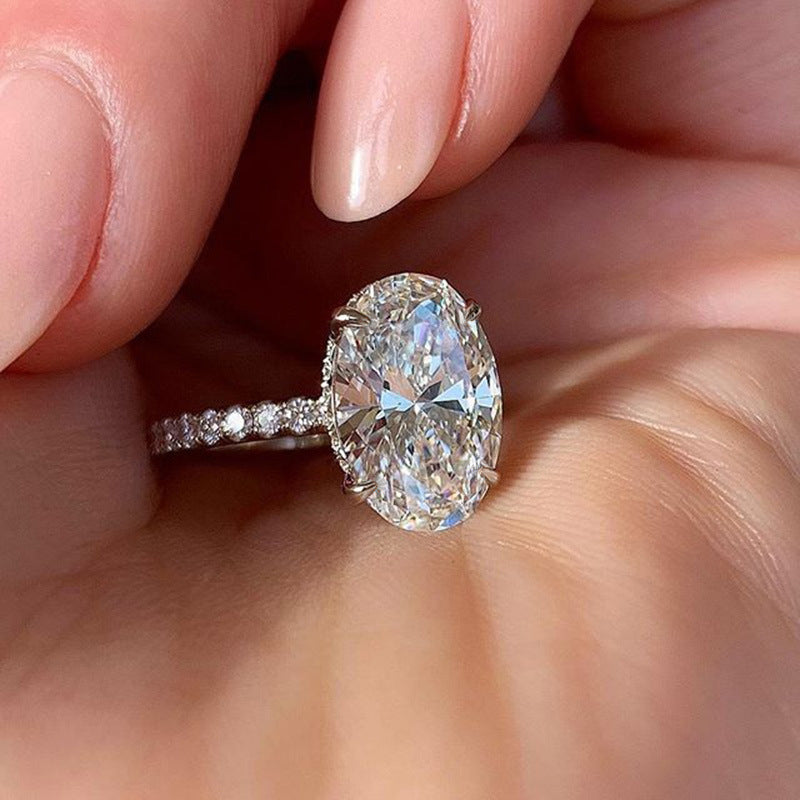 Fashion Personalized Zircon White Gold Style Ring