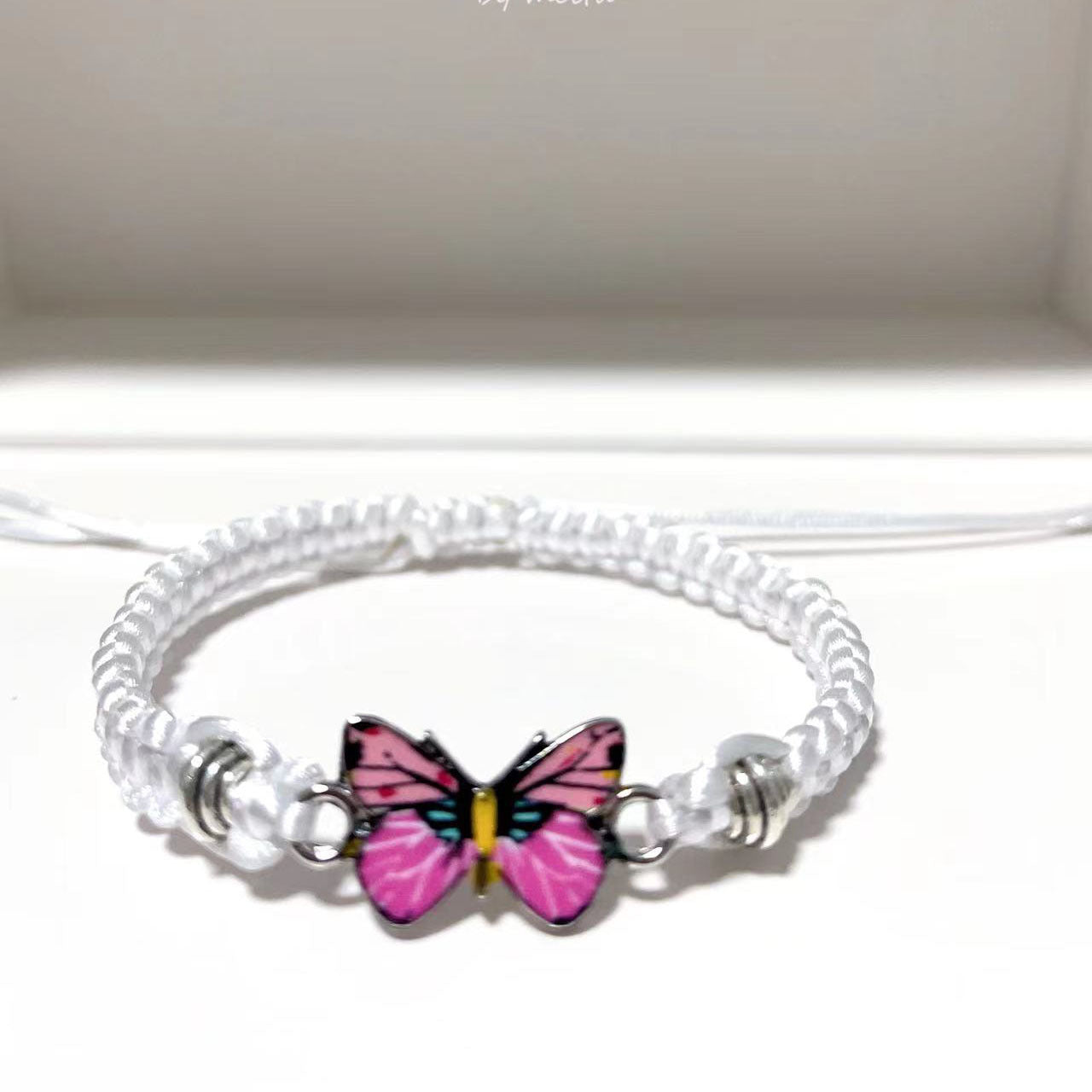 Multicolor Butterfly Couple Adjustable Fashion Friendship Bracelets
