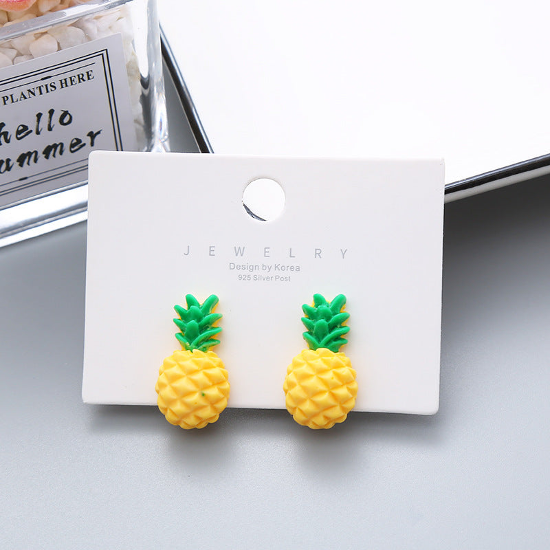 Children's Cute Vegetable Flower Korean Resin Ear Clip