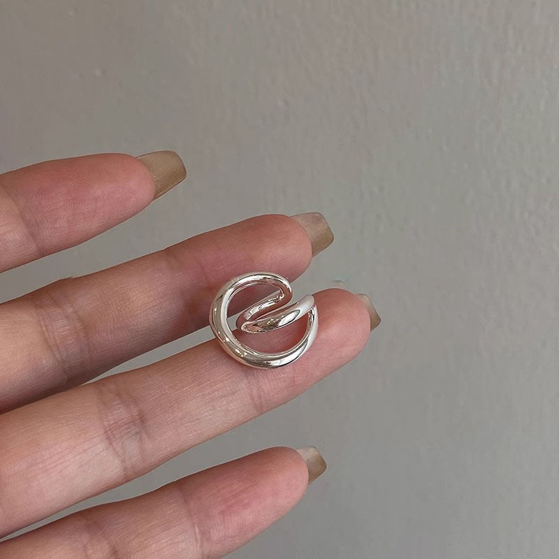 Cold Style Double Bone Female Niche Unique Ear Clip