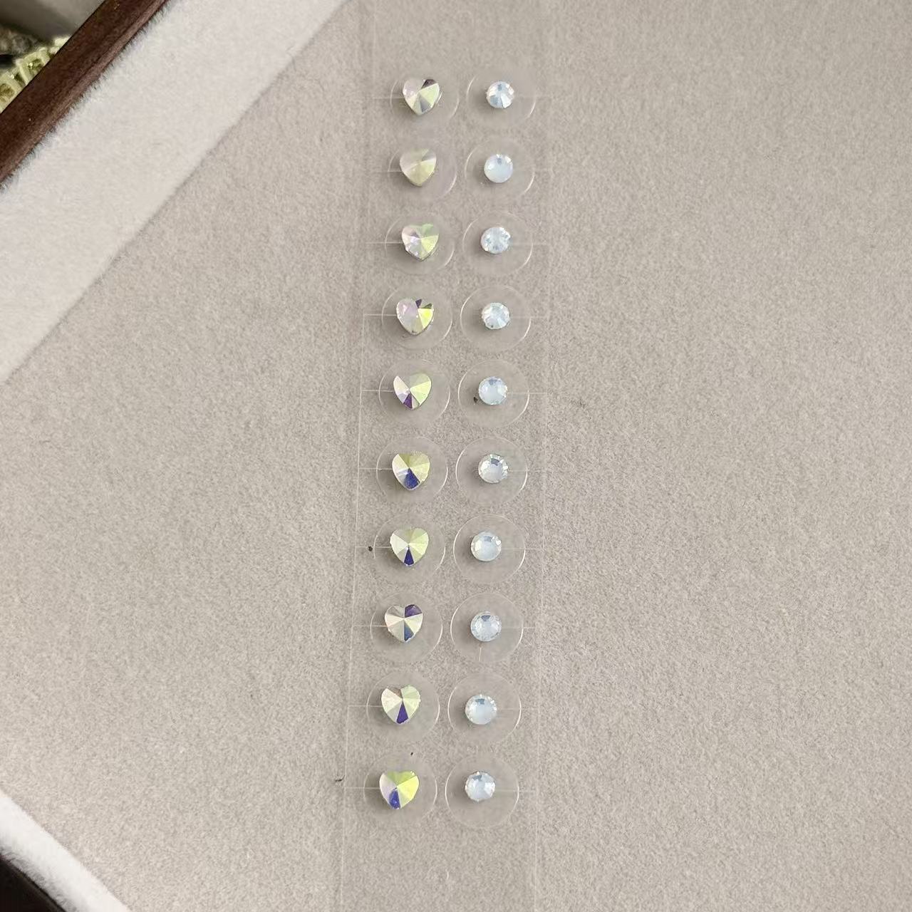 Transparent Crystal Auricular Point Sticker Beauty V-shaped Face Ear Clip