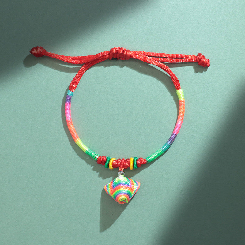 Children's Boat Festival Colorful Rope Carrying Strap Hand-woven Small Adjustable Bracelets