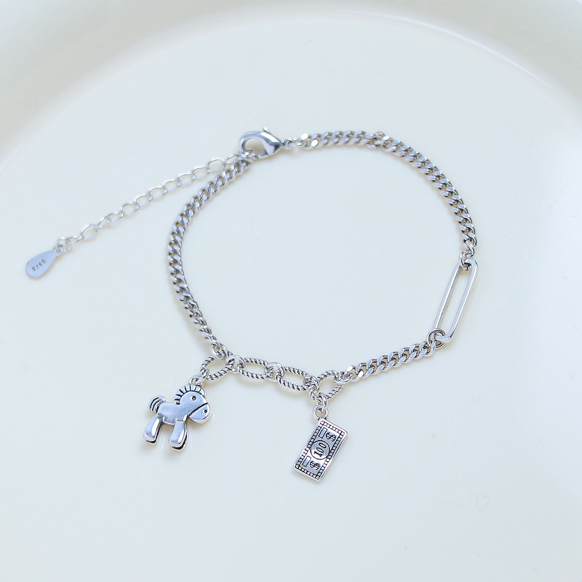 Women's Simple Korean Style Personalized Design Vintage Creative Distressed Immediately Bracelet