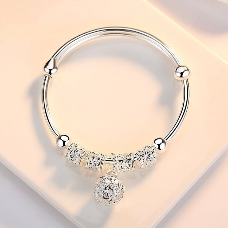 Damen Court Classical Jewelry Silber Dekoration Gong Armbänder