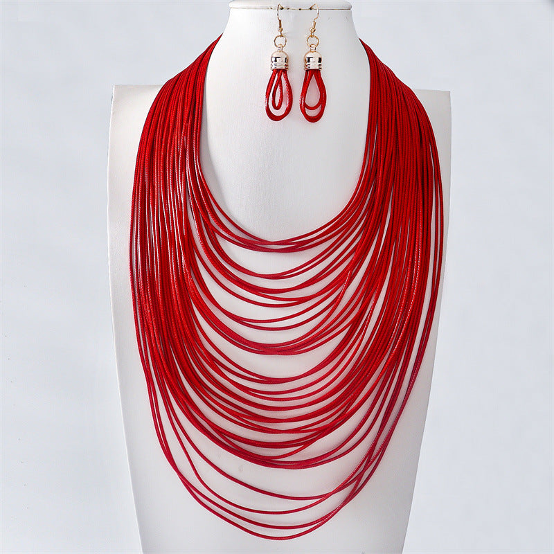 Women's Hand-knit Fashion Clavicle Chain Graceful Personality Necklaces