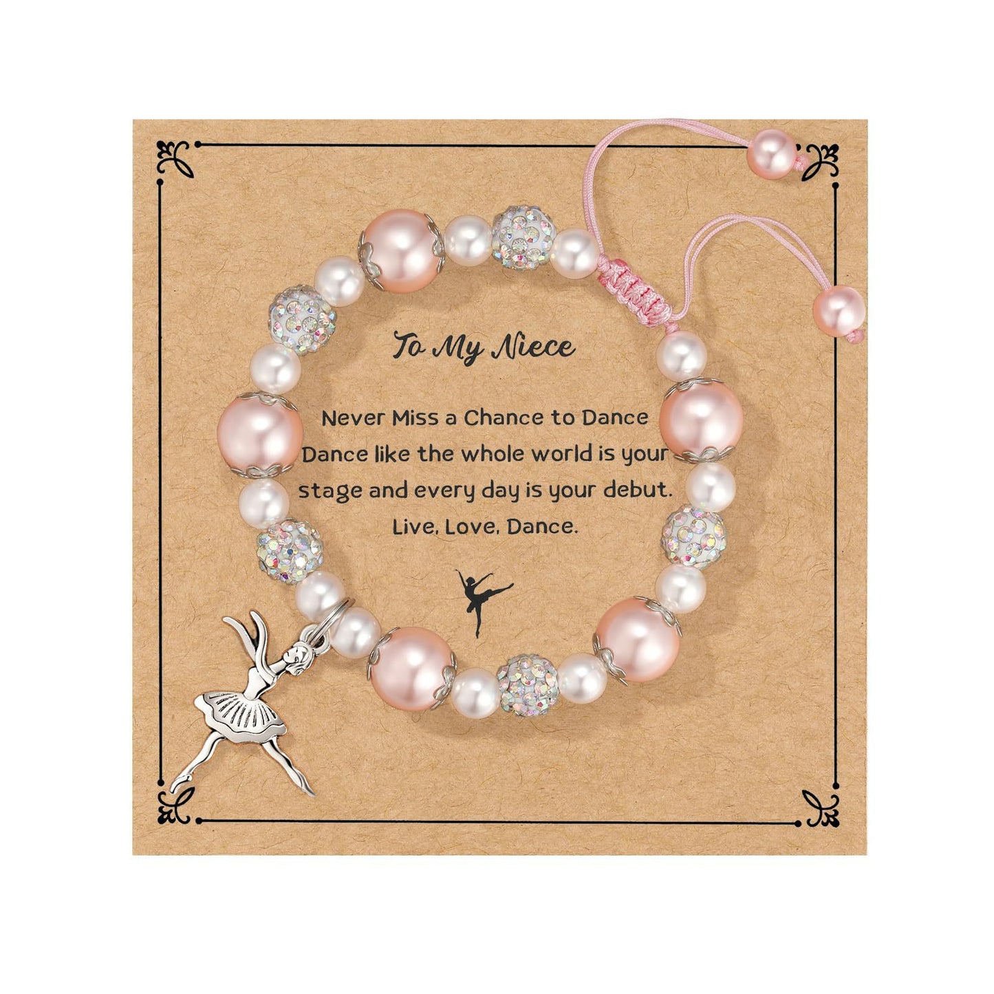 Imitation Pearl Love Woven Little Easter Bracelet