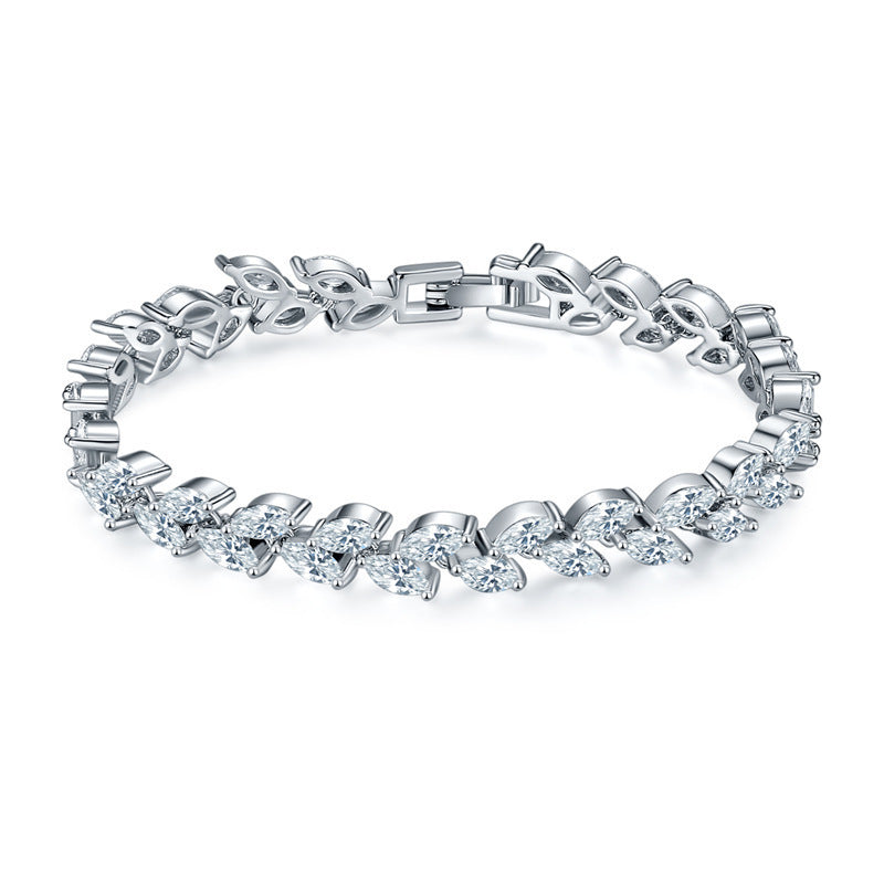 Zircon Rice Grain Female Fashion Crystal Bracelet