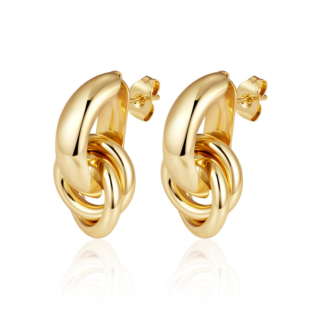 Women's Fashion Trendy Light Luxury Stainless Steel Rings