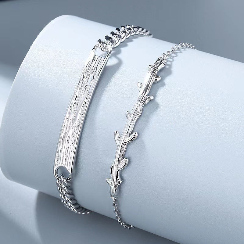 Women's & Men's One Pair Light Luxury Minority Design Bracelets