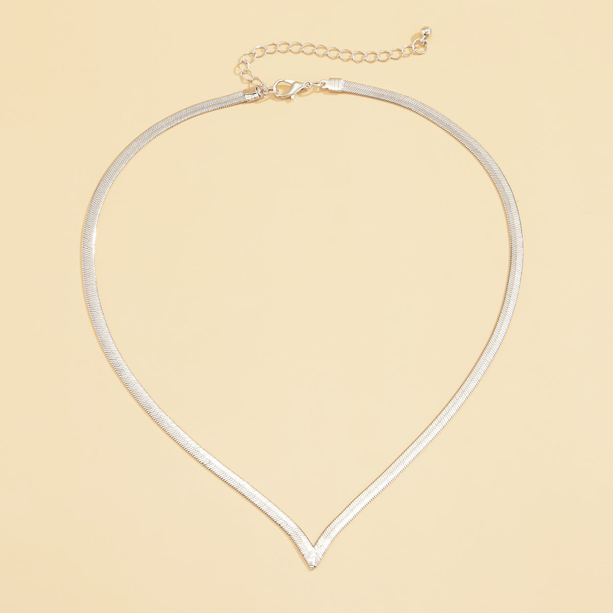 Women's Hip Hop Street Snap Metal Snake Bones Chain Necklace