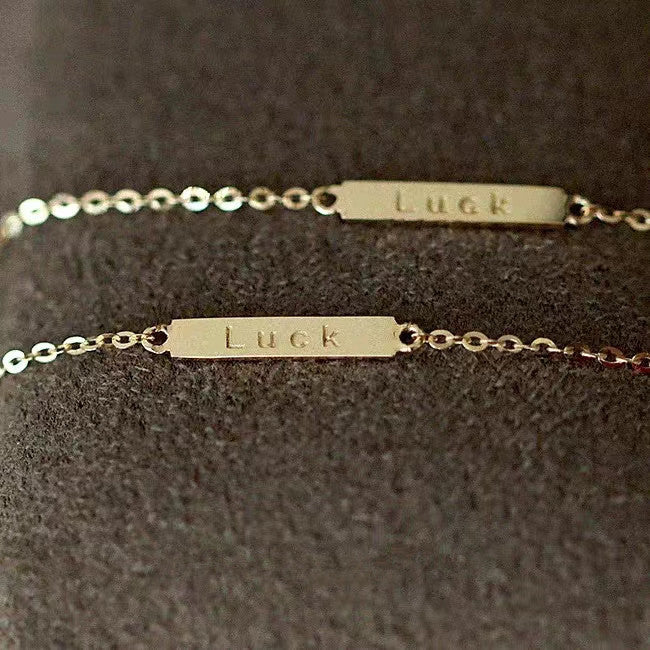 Ultra Fine Sterling Sier Female Lucky Bracelets