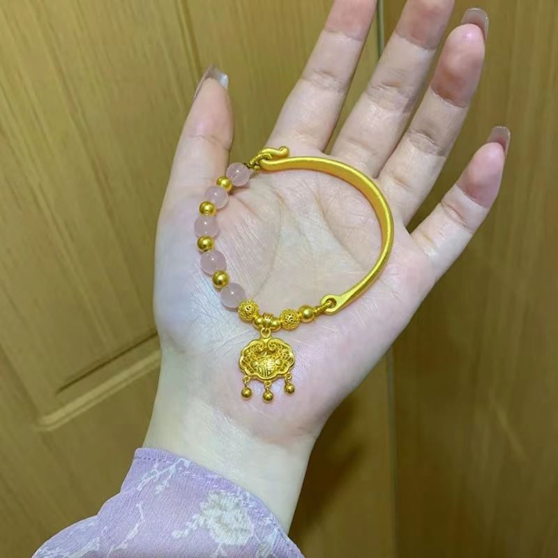 Jade Longevity Lock Pink Crystal Safety Such The With Secret Bracelet
