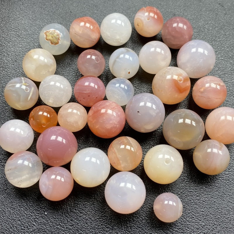 Salt Source Scattered Beads Peach Gradient Color Bracelets