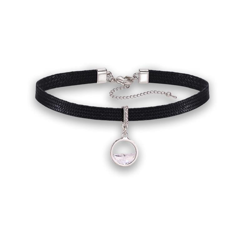 Women's Black Rope Fresh Clavicle Chain Short Neckband Collar Necklace