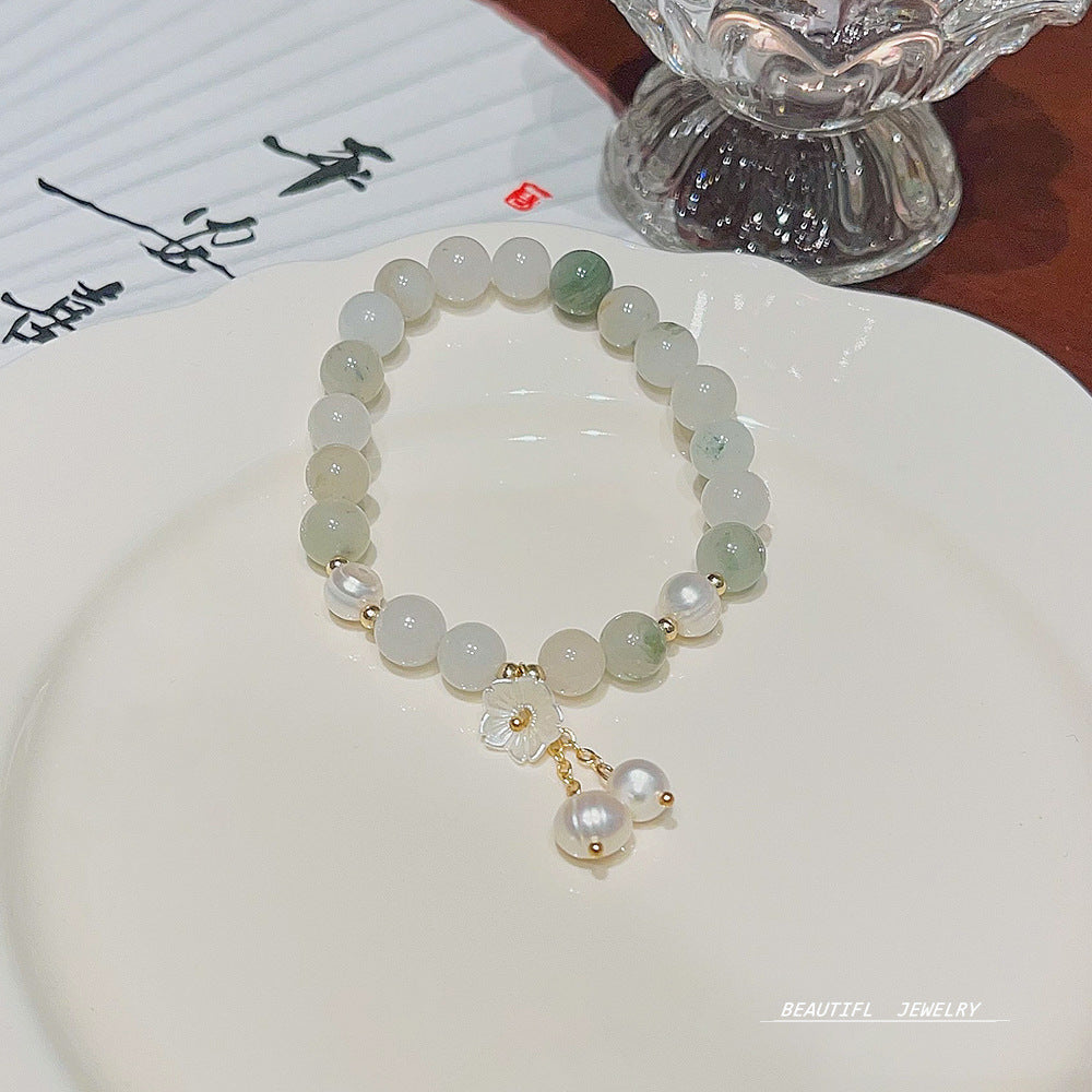 Women's Fashion Creative Natural Stone Crystal Pearl Bracelets