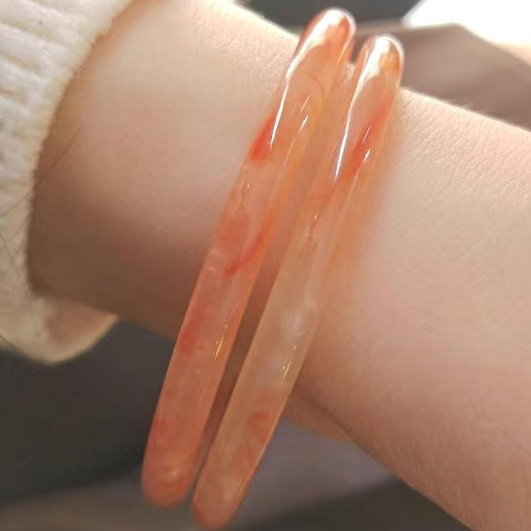 Colored Glaze Temperament Flexible Daily Tassel Bracelet
