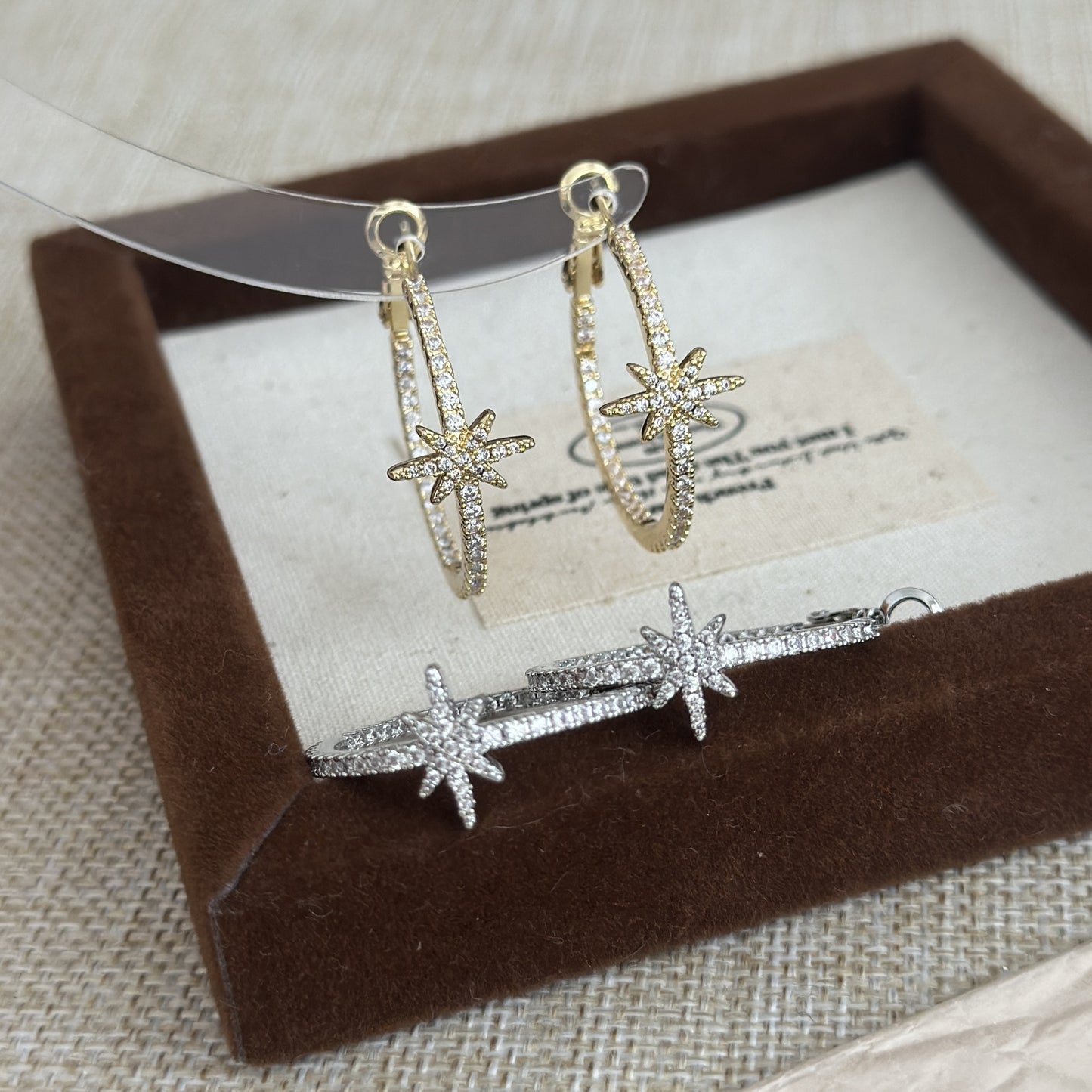 Women's Micro Inlaid Zircon Eight Awn Star For Design High-grade Elegant Earrings