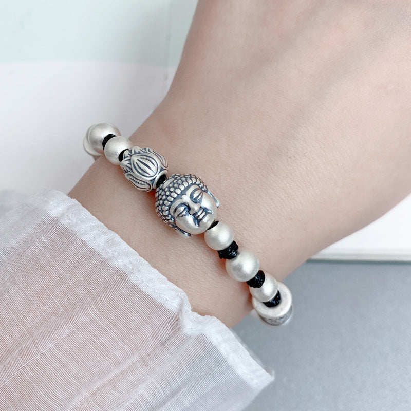 Women's & Men's & Buddha Ethnic Style Fu Character Bracelets