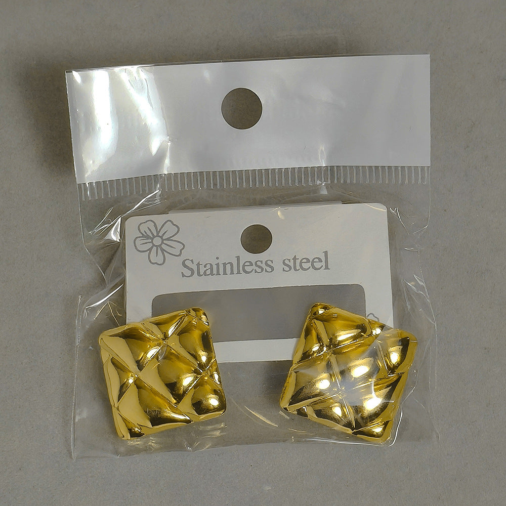 High-grade Fashionable Personalized Starfish Geometric Heart Shape Stud Earrings