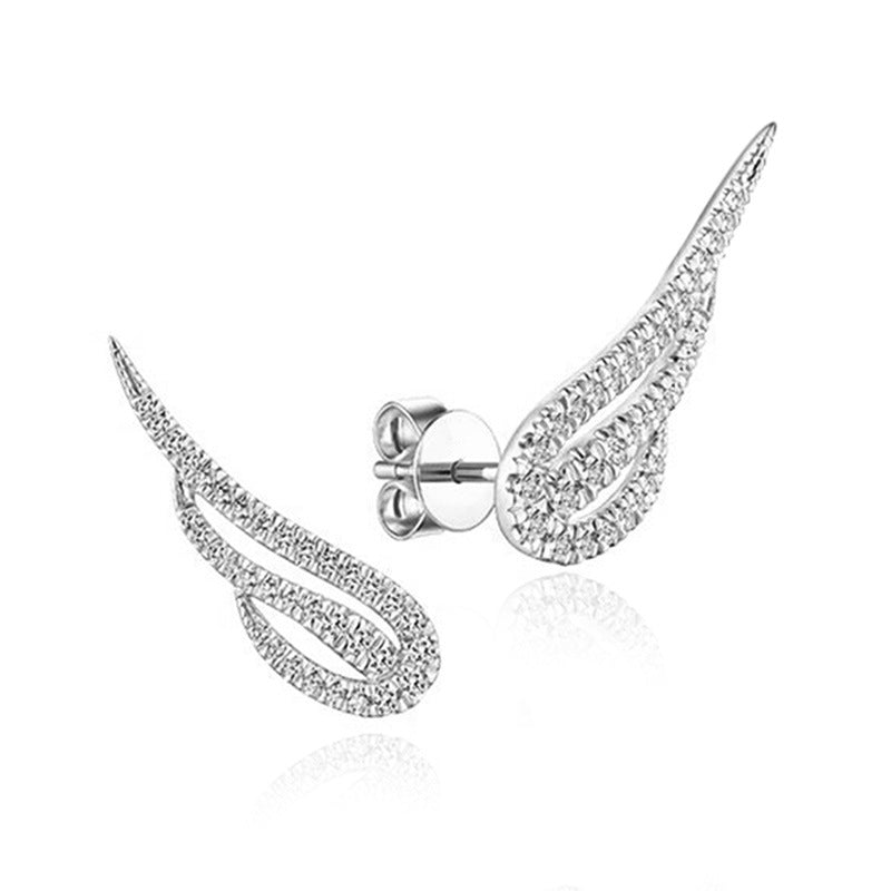 Women's Korean Style Personalized Temperament Wild Angel Wings Fashion Earrings