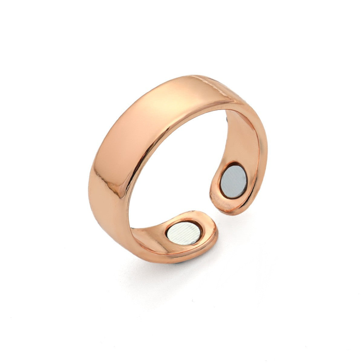 Magnet Couple Alloy Rose Gold Creative Electroplated Rings