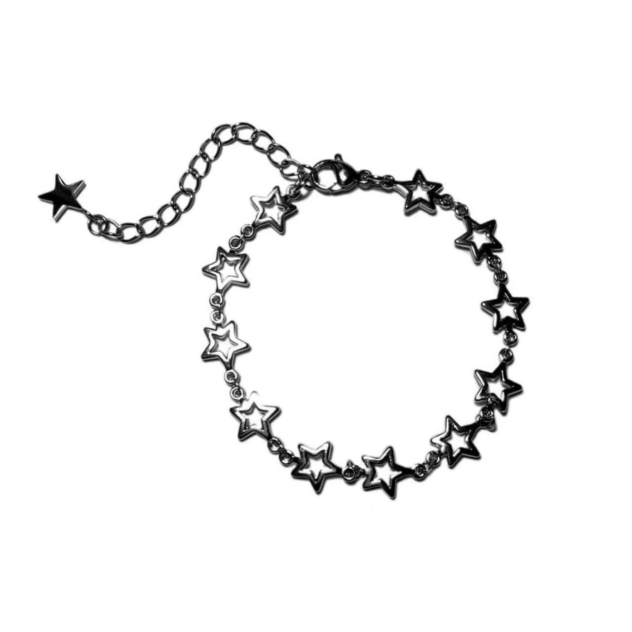 Star Chain Hot Electroplating Hollow Pentagram Fashionable Twin Bracelet