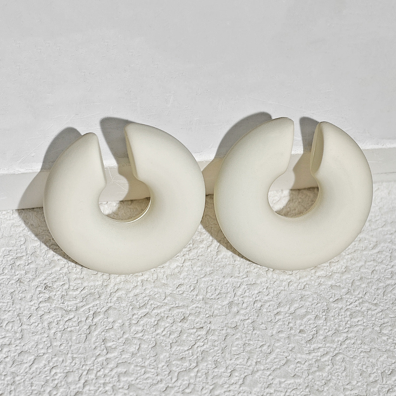 Acrylic Candy Color Matte Simple Design Ear Clip