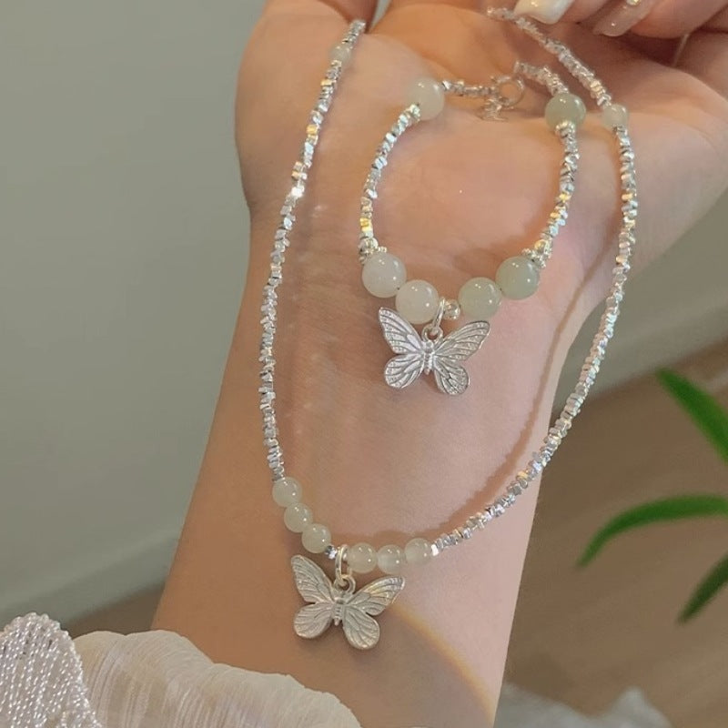 Of Sier Butterfly Jade Female Gift Bracelets