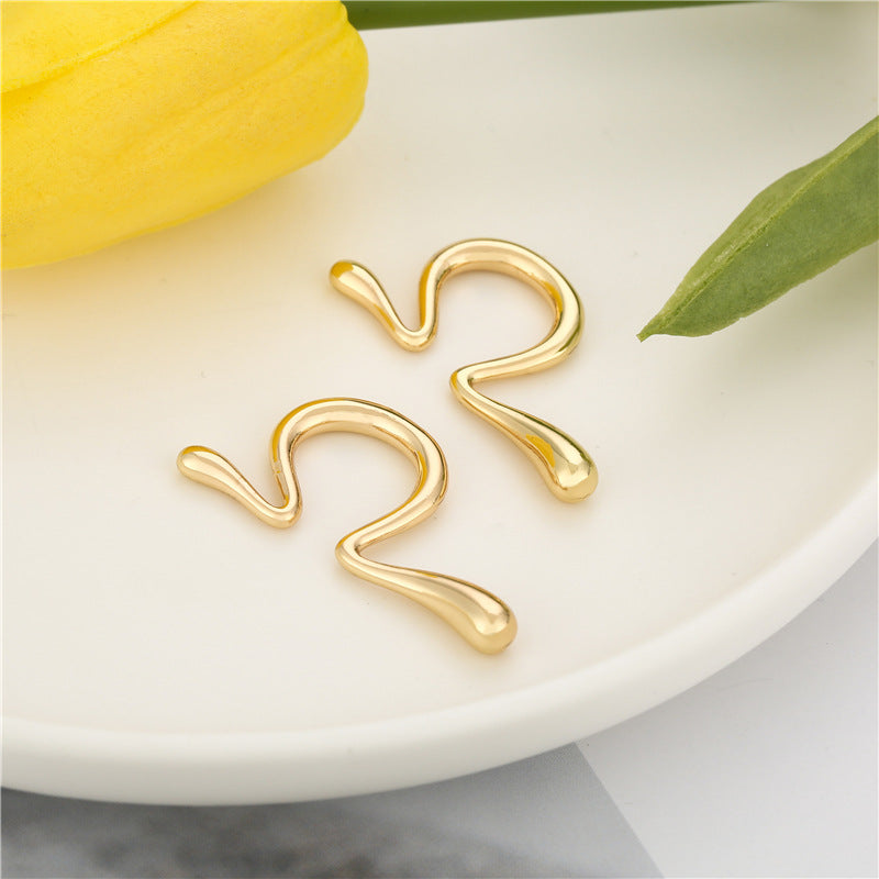 Bone Design Simple Female High Sense Elegant No Piercing Required Ear Clip