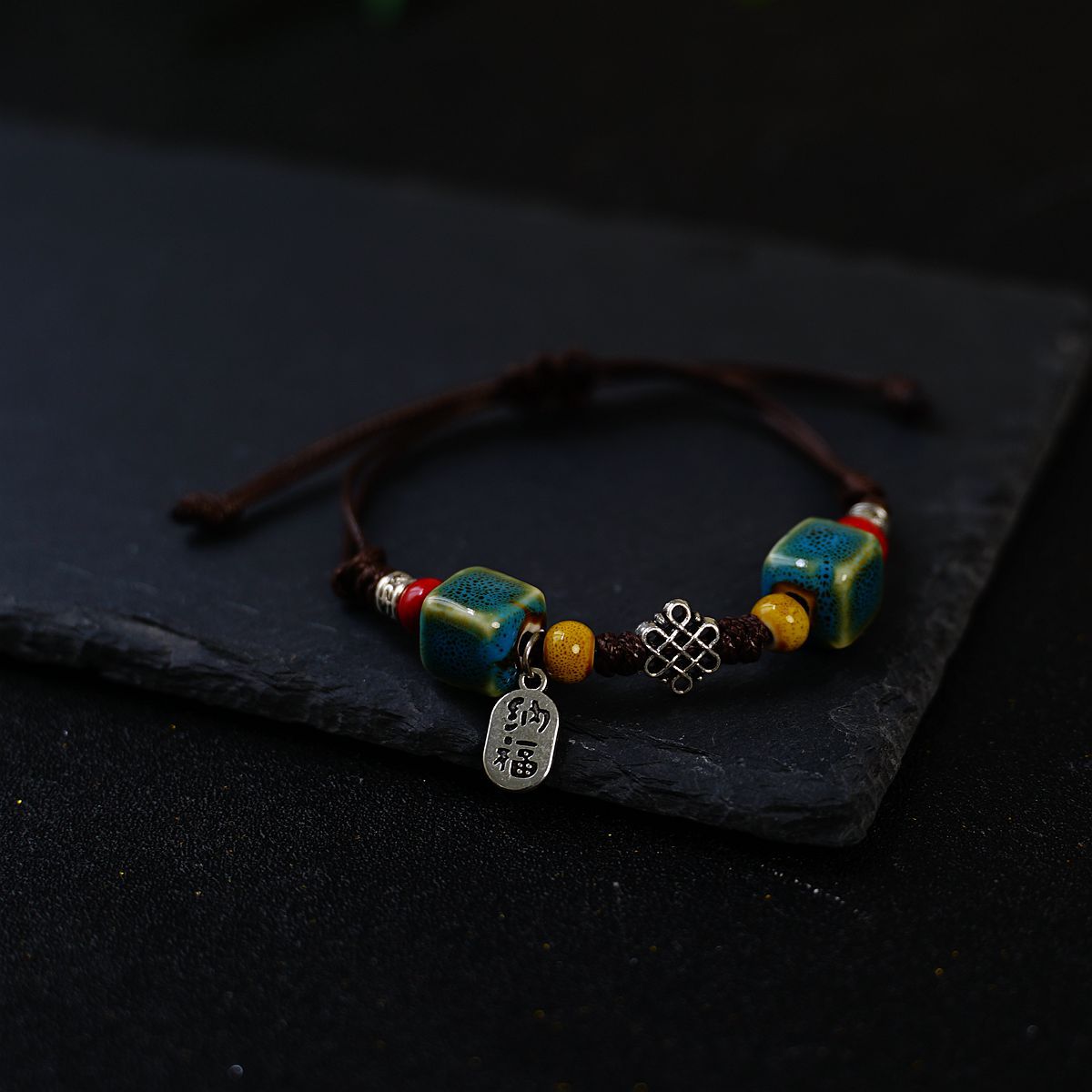 Strap Artistic Fresh Ceramic Retro Ethnic Bracelets