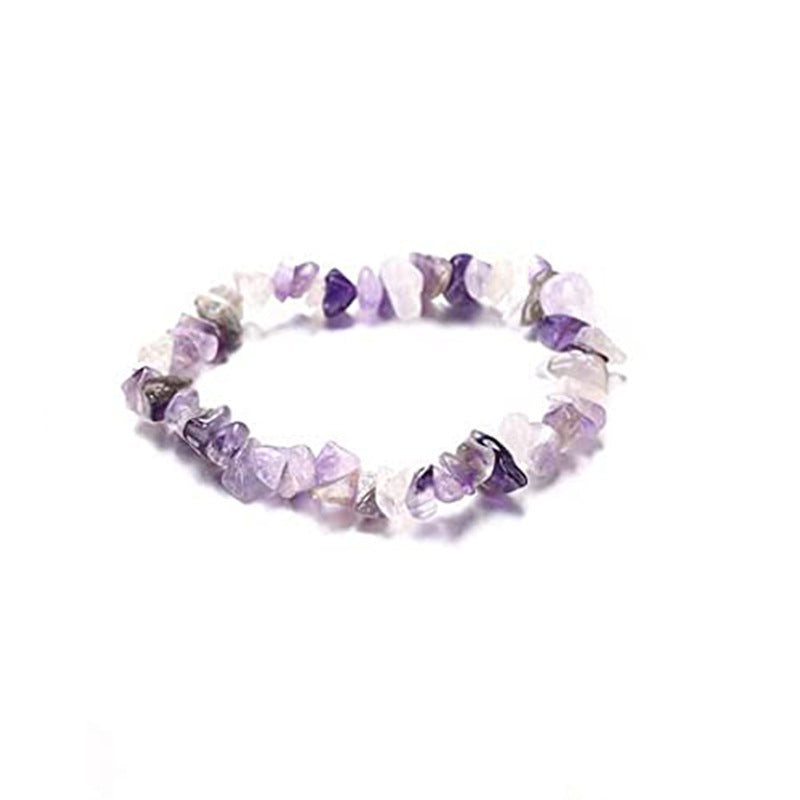 Women's Colorful Stone Yoga Natural Crystal Gravel Bracelets