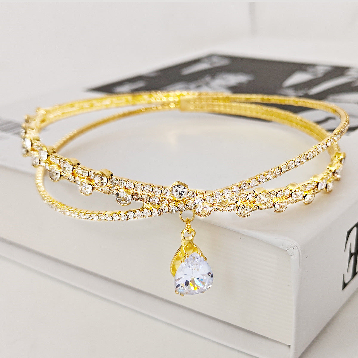 Personality Pure Diamond Clavicle Chain Female Necklaces