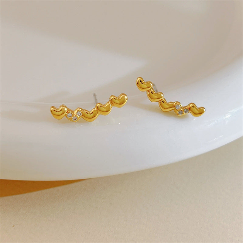 Trendy Niche Design Simple Cold Style High-grade Earrings