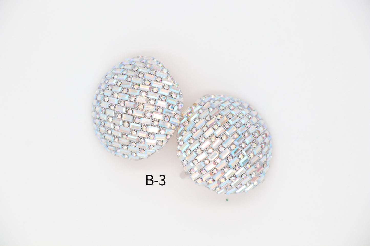 Circle Metal Button Ear Elegant Generous Earrings