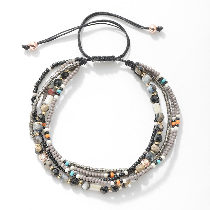 Women's Style Bead Handmade Braided Holiday Versatility For Traveling Ethnic Bracelets
