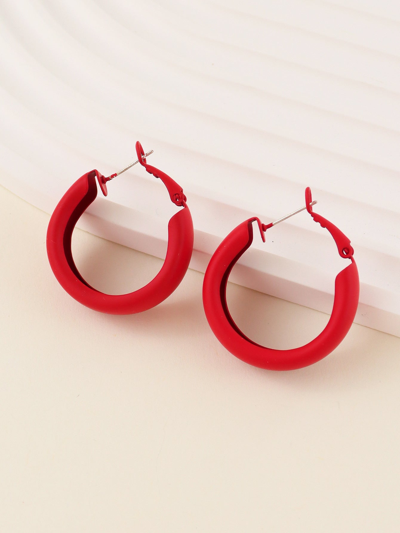 Color Circle Personality Shaped Trendy Cute Colorful Sweet Graceful Fashionable Stud Earrings