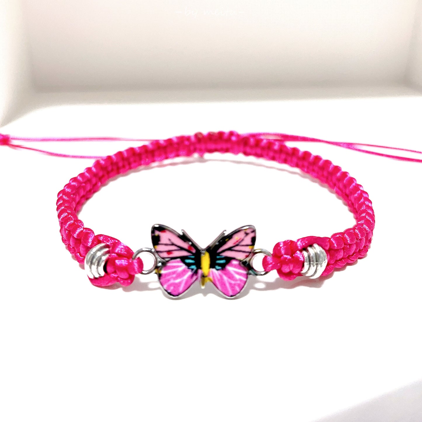 Multicolor Butterfly Couple Adjustable Fashion Friendship Bracelets