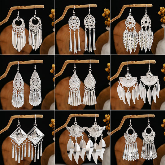 Imitation Miao Sier Family Minority Ethnic Style Earrings