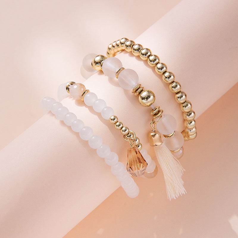 Women's Tassel Micro Glass Bead Design Sense Niche Bracelets