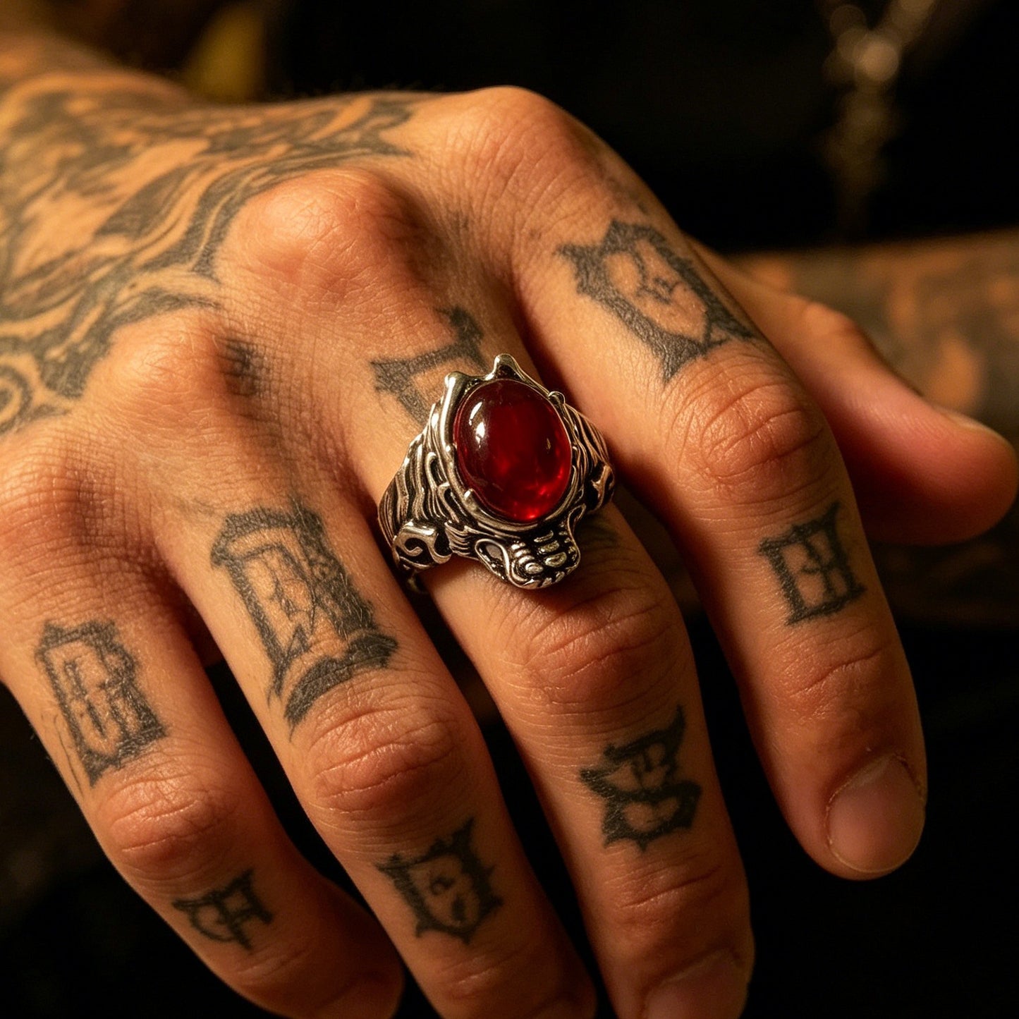 Men's & Women's Fashion Skull Dragon Retro Punk Single Rings