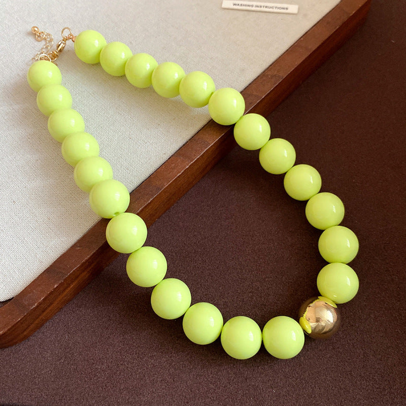 Dopamine Acrylic Beaded Sub Personality Light Luxury Bracelets