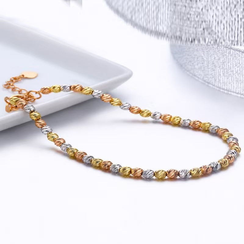 Women's French Retro Gold Universal Chain Sweater High-grade Three-color Jewelry Set